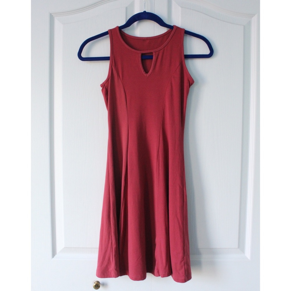 Burnt Red / Dark Coral Dress | Spring / Summer Dress | Juniors Dress